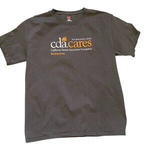 Hanes CDA California Dental Association Cares T-Shirt Sz Med San Bernardino 2019